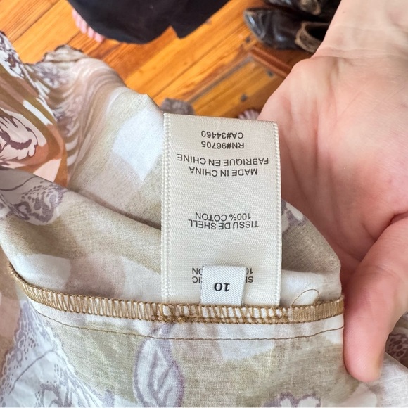 Rebecca Taylor Gingham Whisper Midi Dress Size 10 Brown Purple Wrap Tie - Picture 6 of 6